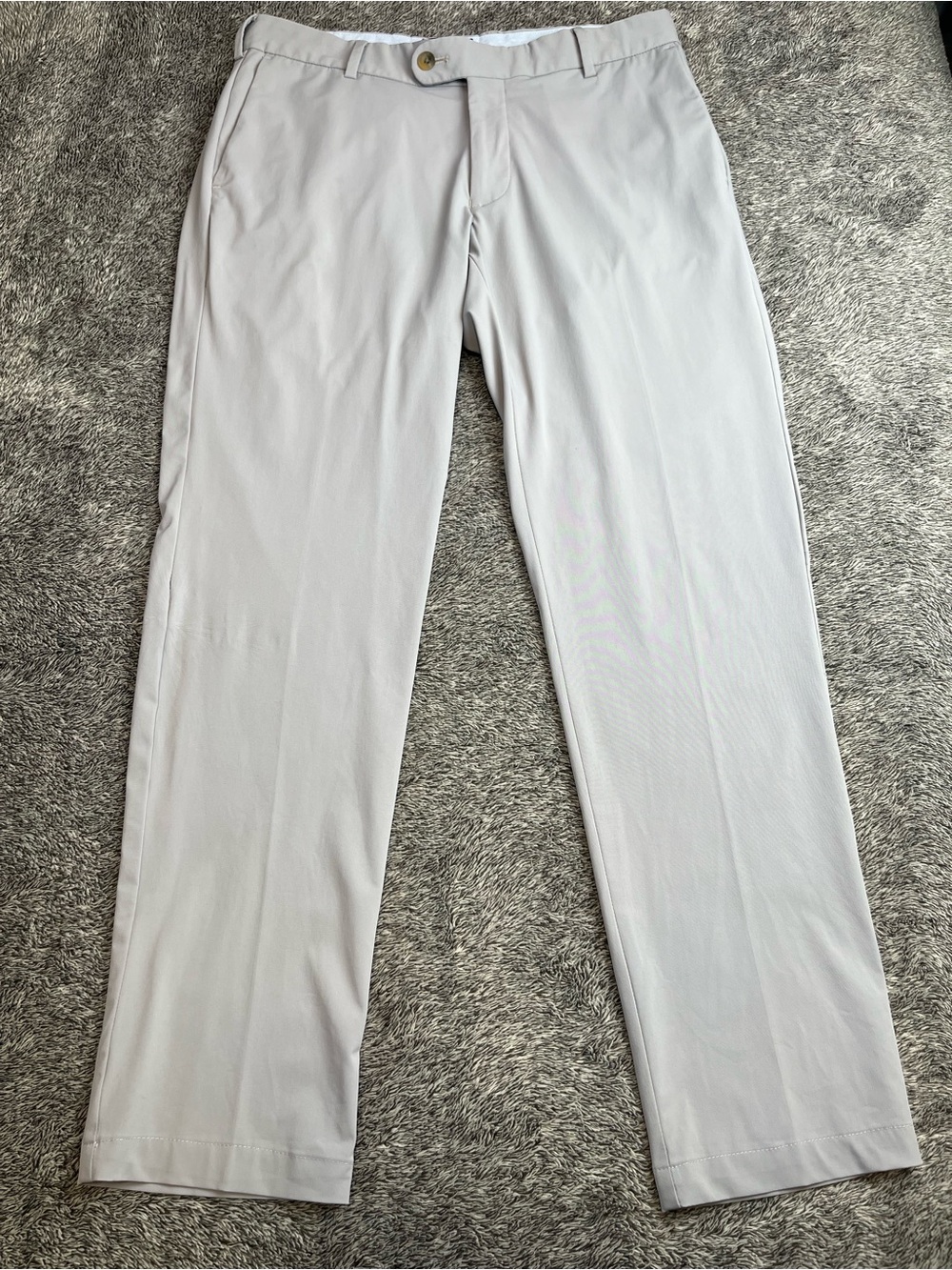 Peter Millar Crown Crafted Light Grey Performance Dress Pants 31x30